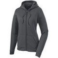 Sport-Tek Ladies Sport Wick Fleece Full Zip Hooded Jacket